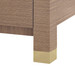 Camden 3-Drawer Side Table, Flax Brown
