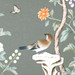 Celadon Bough Framed Silk Panel Pair, Celadon