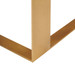 Calypso Side Table, Black and Gold Leaf