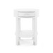 Dakota 1-Drawer Round Side Table, Cream