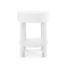 Dakota 1-Drawer Round Side Table, Cream
