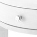 Dakota 1-Drawer Round Side Table, Cream