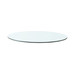 Dakota Round Coffee Table Glass Top, Clear