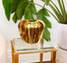 Doral Vase, Brass