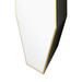 Eaves Mirror - Small, Polished Brass