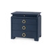 Elina 3-Drawer Side Table, Storm Blue