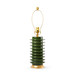 Elektra Lamp Without Shade, Dark Green