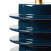 Elektra Lamp Without Shade, Navy Blue