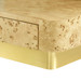 Emil 2-Drawer Side Table, Burl