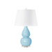 Emilia Lamp Without Shade, Baby Blue