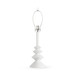 Ernst Lamp  Without Shade, Plaster White