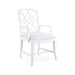 Evelyn Armchair, Distressed Eggshell White