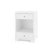 Fedor 2-Drawer Side Table, Chiffon White