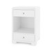 Fedor 2-Drawer Side Table, Chiffon White