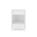 Fedor 2-Drawer Side Table, Chiffon White