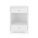 Fedor 2-Drawer Side Table, Chiffon White