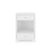 Fedor 2-Drawer Side Table, Chiffon White
