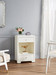 Fedor 2-Drawer Side Table, Chiffon White