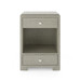 Fedor 2-Drawer Side Table, Moss Gray Tweed