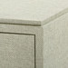 Fedor 2-Drawer Side Table, Moss Gray Tweed