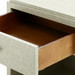 Fedor 2-Drawer Side Table, Moss Gray Tweed