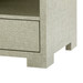 Fedor 2-Drawer Side Table, Moss Gray Tweed