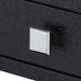 Frances 2-Drawer Side Table, Satin Black