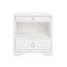 Frances 2-Drawer Side Table, Chiffon White