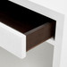 Frances 2-Drawer Side Table, Chiffon White