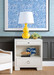 Frances 2-Drawer Side Table, Chiffon White