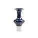 Flare Vase, Deep Blue and White