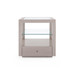 Gavin 1-Drawer Side Table, Taupe Gray