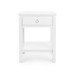 Harlow 1-Drawer Side Table, White Pearl Harlow 1-Drawer Side Table, White Pearl