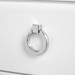 Harlow 1-Drawer Side Table, White Pearl