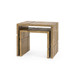 Hollis Nesting Tables Set of 2, Antique Brass
