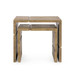 Hollis Nesting Tables Set of 2, Antique Brass