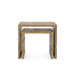 Hollis Nesting Tables Set of 2, Antique Brass