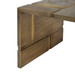 Hollis Coffee Table, Antique Brass