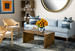 Hollis Coffee Table, Antique Brass