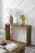 Hollis Console Table, Antique Brass