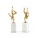 Handstand Statue (Pair), Gold Leaf