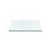Hunter 2-Drawer Side Table Glass Top, Clear