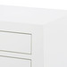 Jacqui 3-Drawer Side Table, Chiffon White