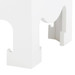 Jacqui 3-Drawer Side Table, Chiffon White