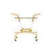 Jepson Bar Cart, Gold Leaf