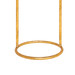 Jenay Side Table, Natural and Gold Leaf