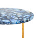 Jenay Side Table, Blue and Gold Leaf