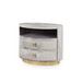 Julius 2-Drawer Side Table, Gray