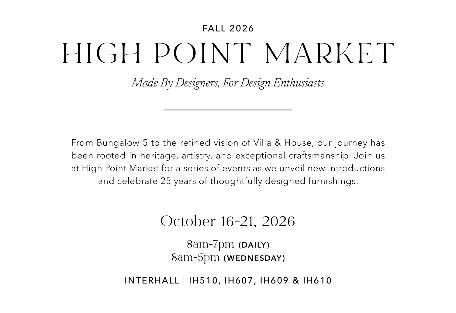 Fall 2026 High Point Market