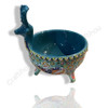 Exclusive Designer Hand Painted Embossed Serving Bowl – Wedding Gift Fine Craftsmanship Detail